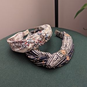 Anthro Twisted Headbands (Pair)